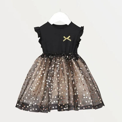 Girls Long Sleeve A-line Sequin Sparkly Dress (Age 12M-7YRS)