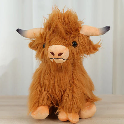 Stuffed Scottish Highland Cow Plush Toy - 25cm