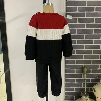 Baby Boys Jumper & Ripped Jeans Set (Age 3M-24M)