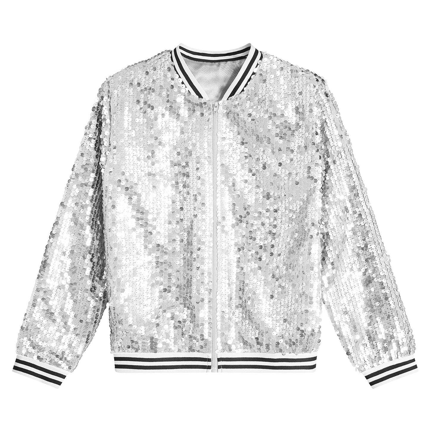 Girls Sequin Baseball Jacket (Age 6-14YRS)