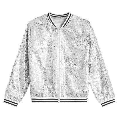 Girls Sequin Baseball Jacket (Age 6-14YRS)