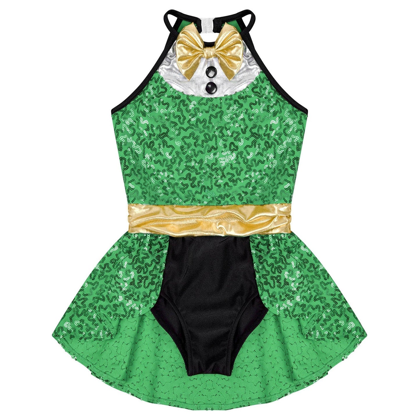 Girls Ringmaster Sequin Romper Halloween (8-18 YRS)