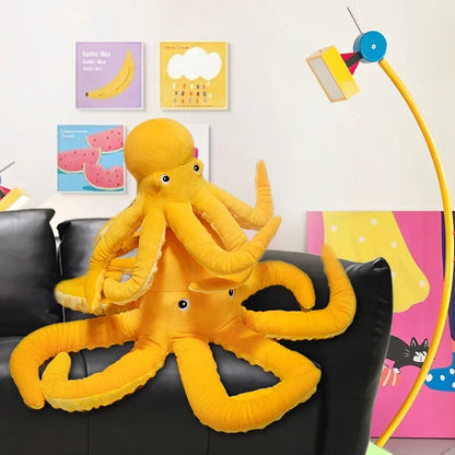 Plush Yellow Octopus Stuffed Toy 30/40/50CM