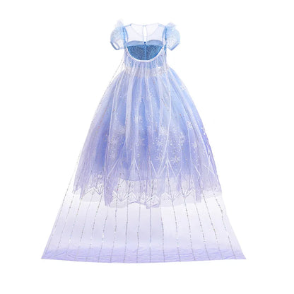 Girls Snow Queen Light Up Dress Costume (Age 24M-10YRS)