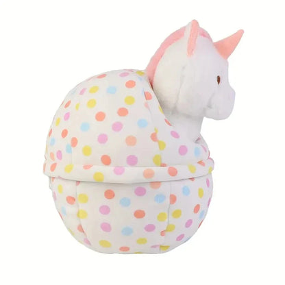 2 in 1 Plush Unicorn Egg Stuffed Toy - 21cm