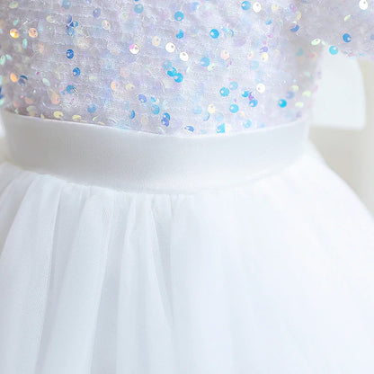 Girls Sequin Tulle Prom Dress (Age 3-8YRS)