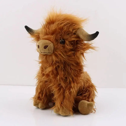 Stuffed Scottish Highland Cow Plush Toy - 25cm