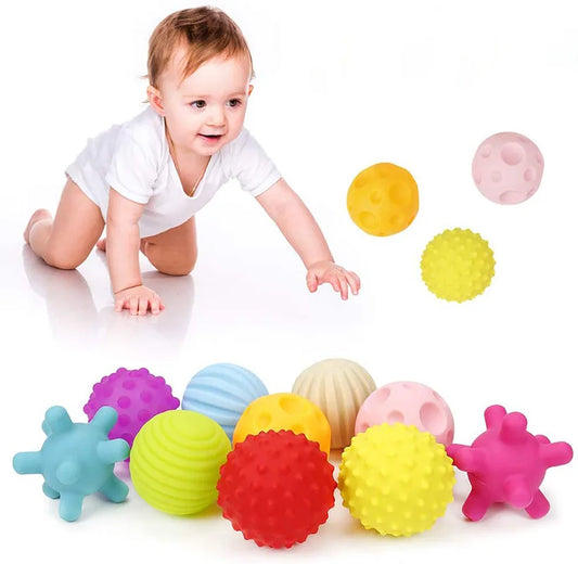 6 Pack - Baby Textured Sensory Balls Toy