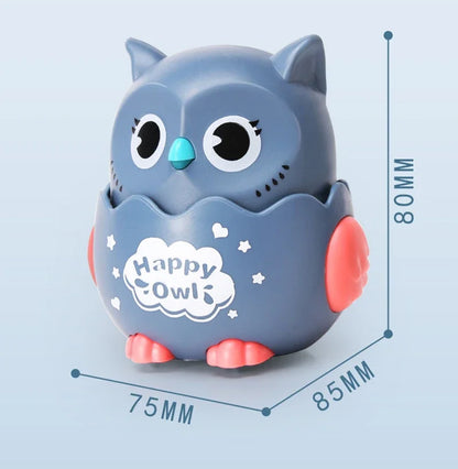 Happy Owl Wind Up Interactive Owl Shaped Mechanical Sliding Toy