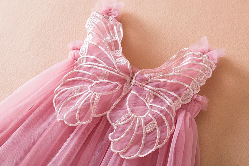 Girls Butterfly Tulle Dress (Age 9M-5YRS)