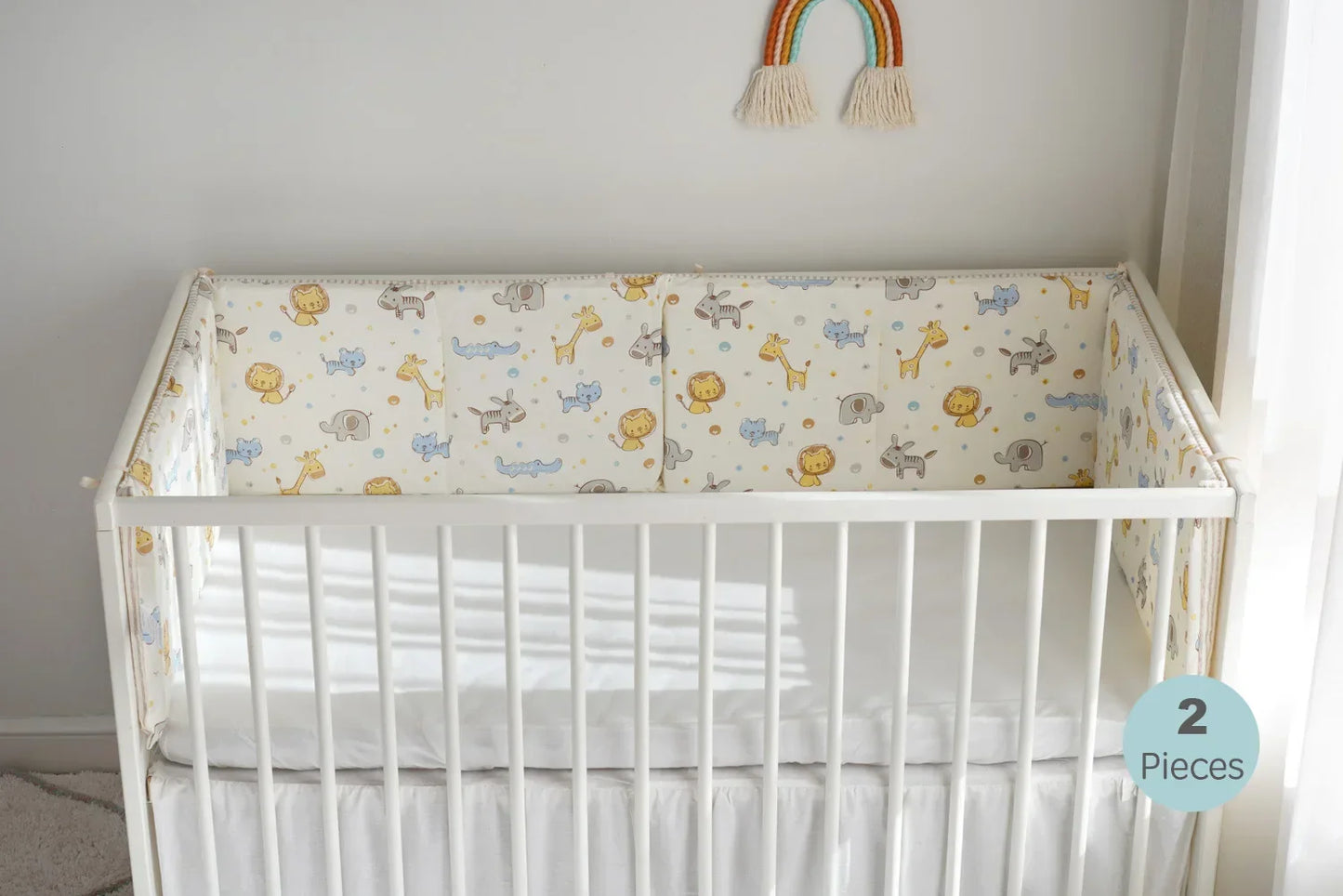 Cartoon Cotton Baby Crib Bumper