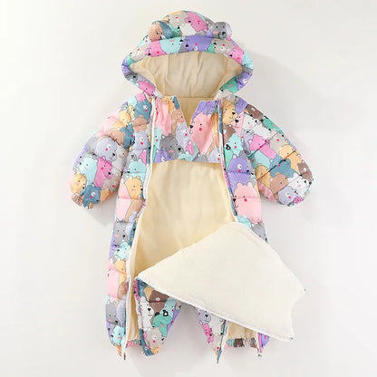 Baby Winter Snowsuit Hooded Outerwear (Newborn-24M)