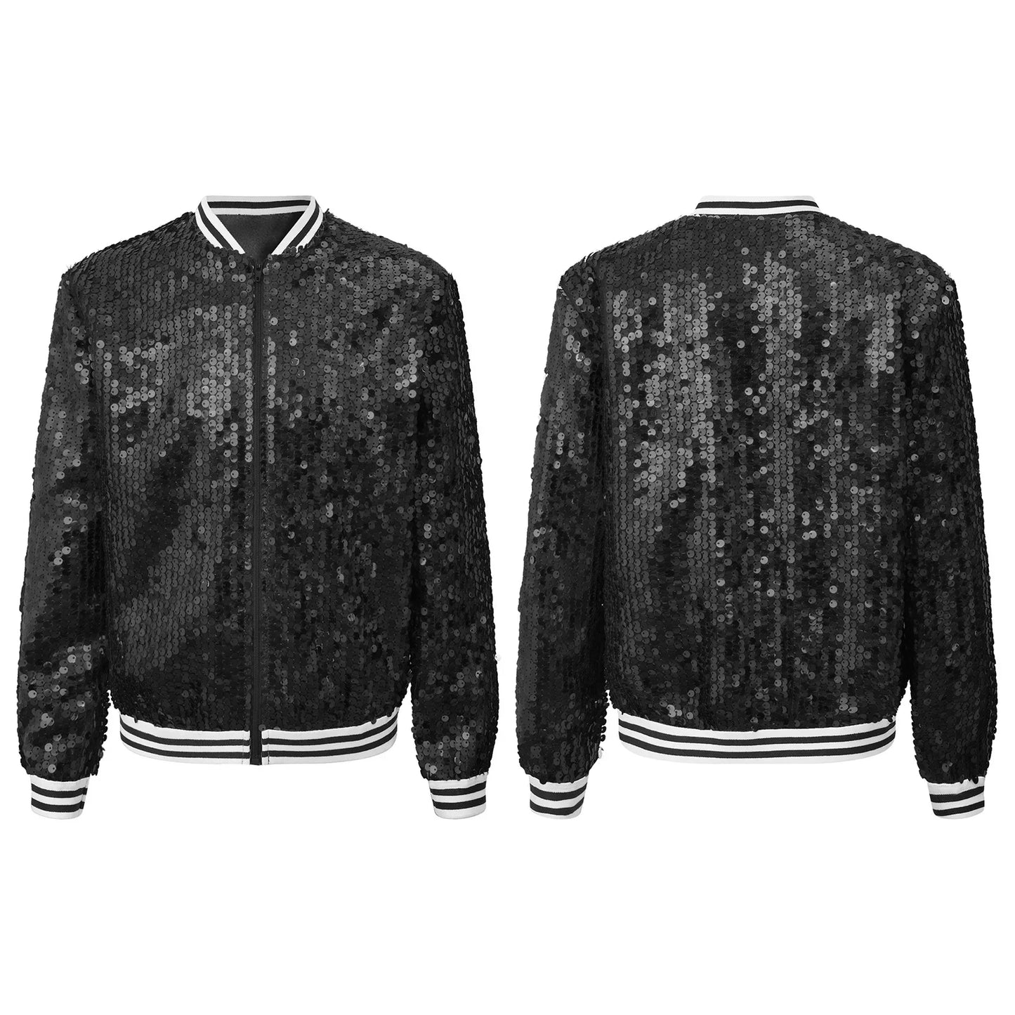 Girls Sequin Baseball Jacket (Age 6-14YRS)