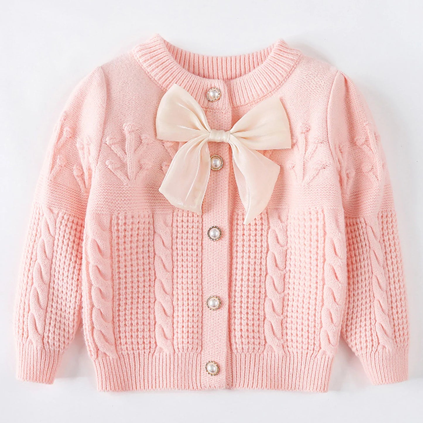 Girls Crochet Knit Cardigan (Age 18M-6YRS)