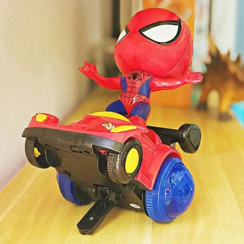 Marvel Spiderman Automatic Flip Rotation Skateboard Toy