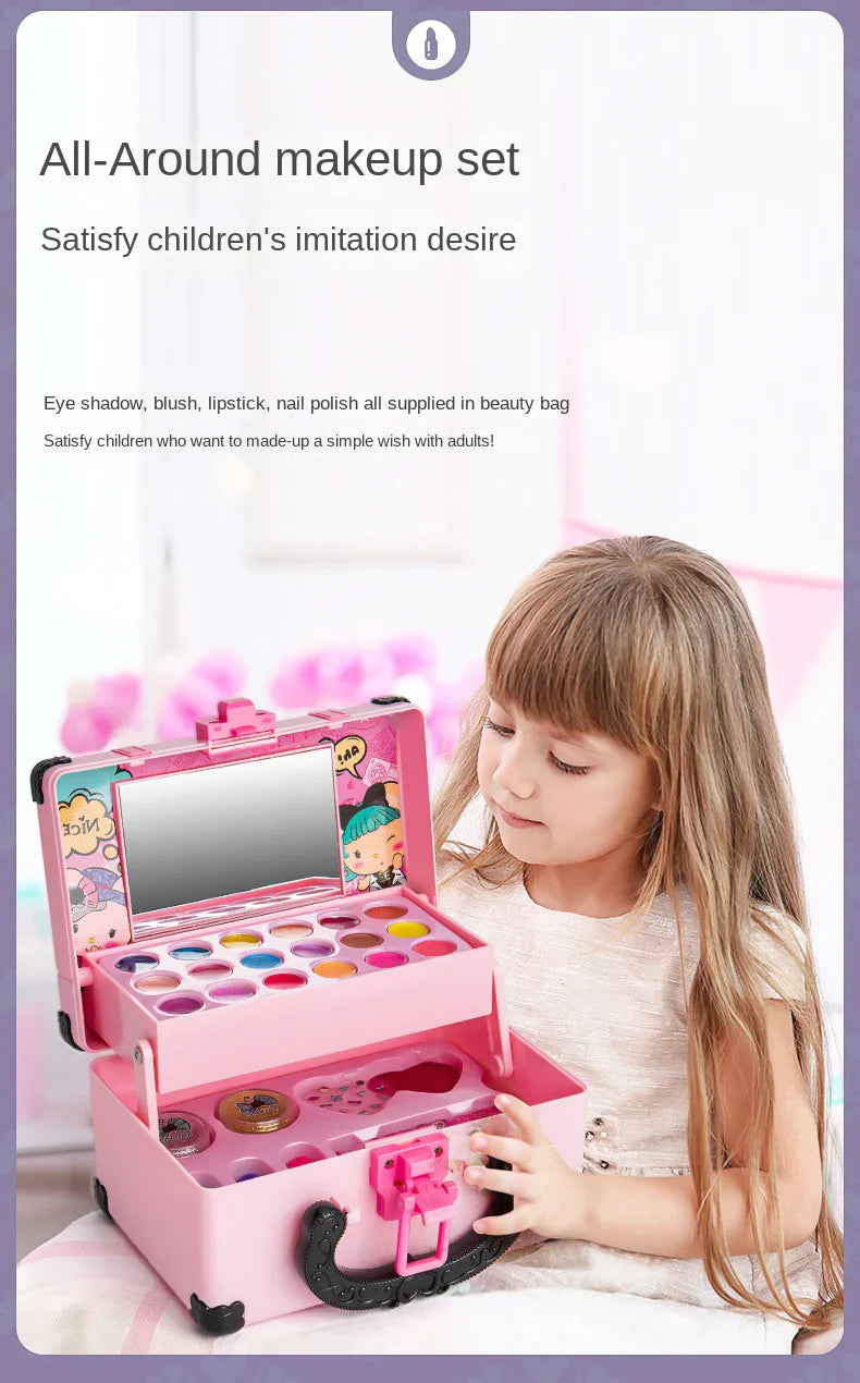 Children Makeup Cosmetics Pretend Playing Toy Set