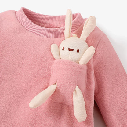 Baby Girl/Boy 3D Rabbit Long Sleeve Jumpsuit (Age Newborn-18M)