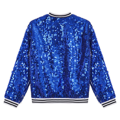 Girls Sequin Baseball Jacket (Age 6-14YRS)