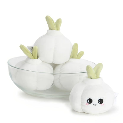 Plush White Garlic Stuffed Toy - 10cm