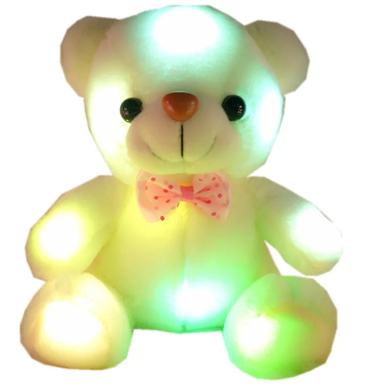 Plush Luminous Light Up LED Teddy Bear Stuffed Toy 22cm