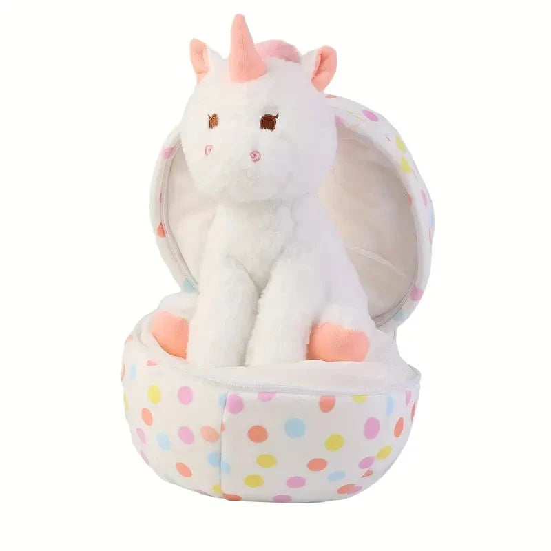 2 in 1 Plush Unicorn Egg Stuffed Toy - 21cm