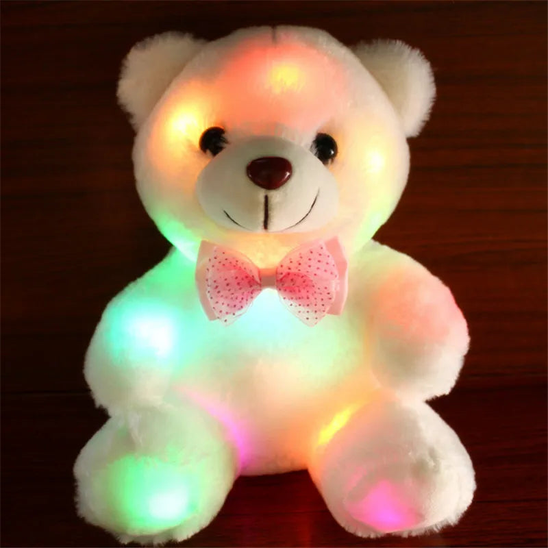 Plush Luminous Light Up LED Teddy Bear Stuffed Toy 22cm