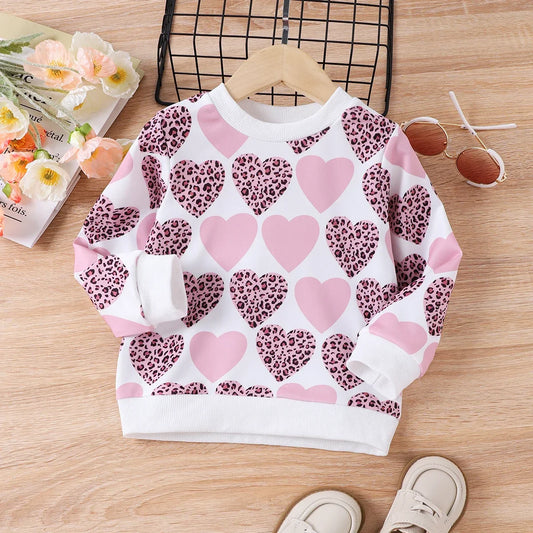 Girls Heart Pullover Top (Age 3-6YRS)