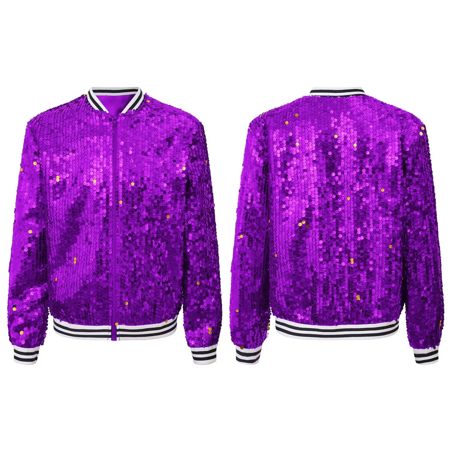 Girls Sequin Baseball Jacket (Age 6-14YRS)