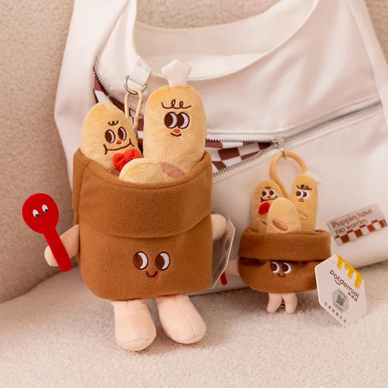 Plush Fast Food & Bread Stuffed Toy