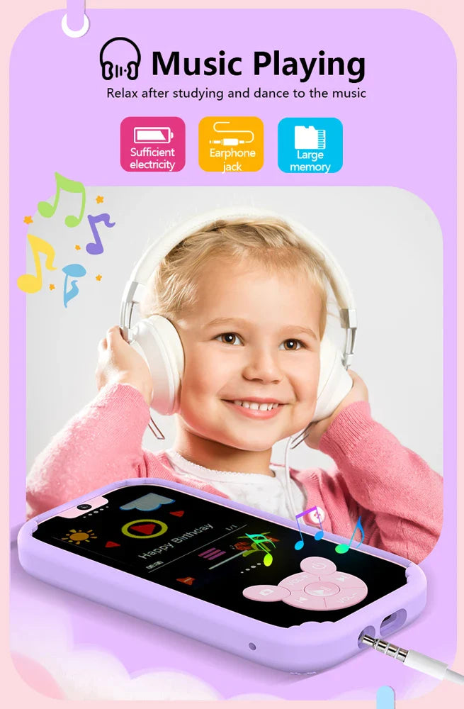 Kids Smart Phone Dual Camera Music Player Toy