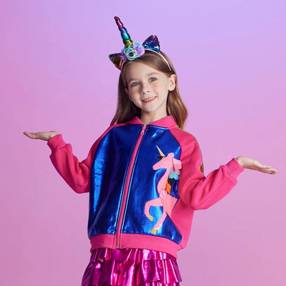 Girls Sequin Unicorn Jacket (3-12YRS)