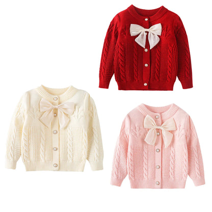 Girls Crochet Knit Cardigan (Age 18M-6YRS)