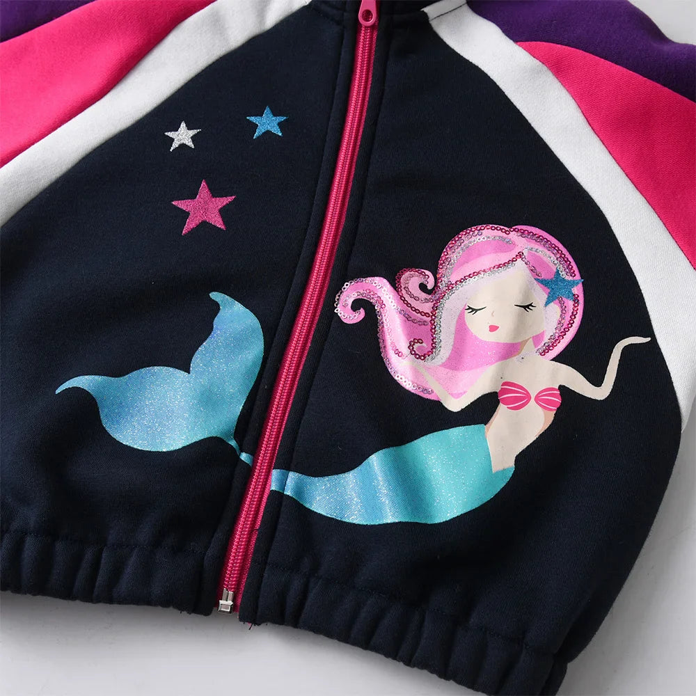 Girl Mermaid Zip Mermaid Jacket (Age 3-12YRS)