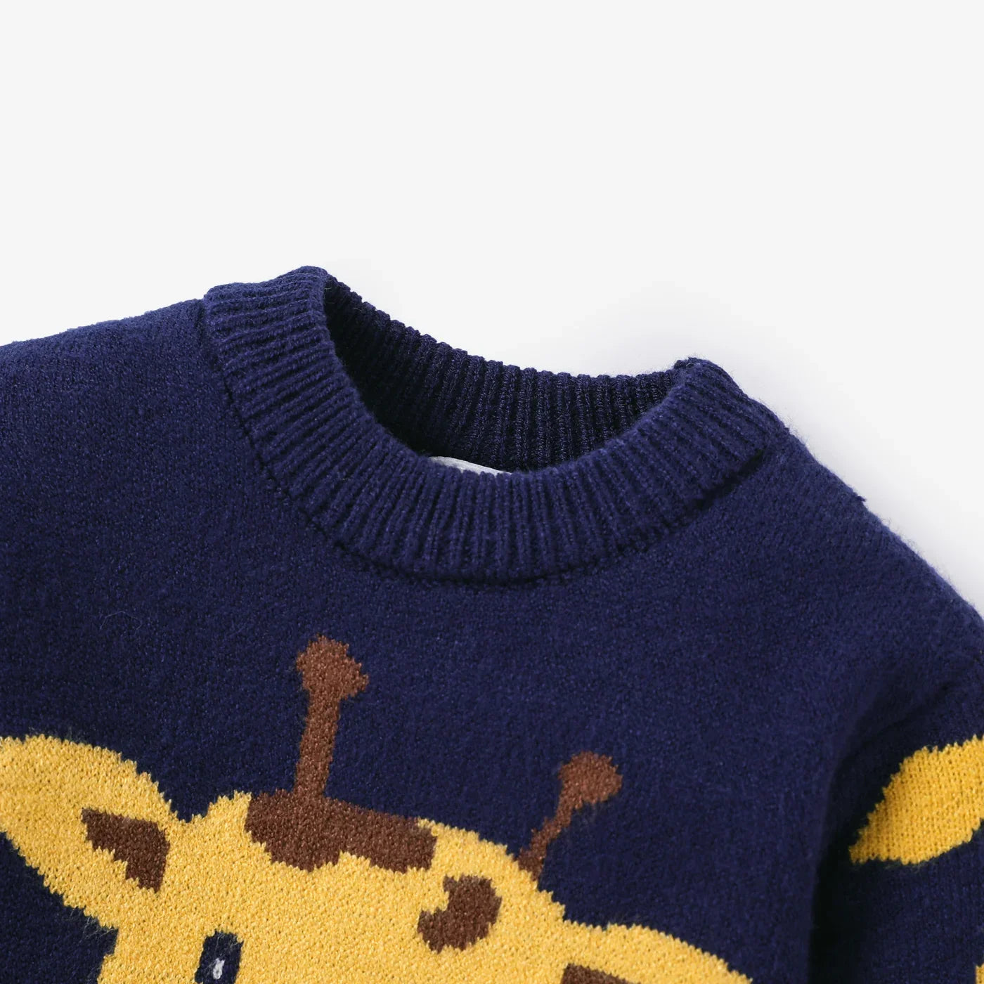 Baby Boys Giraffe Embroidery Long-Sleeve Sweater (Age 3M-24M)