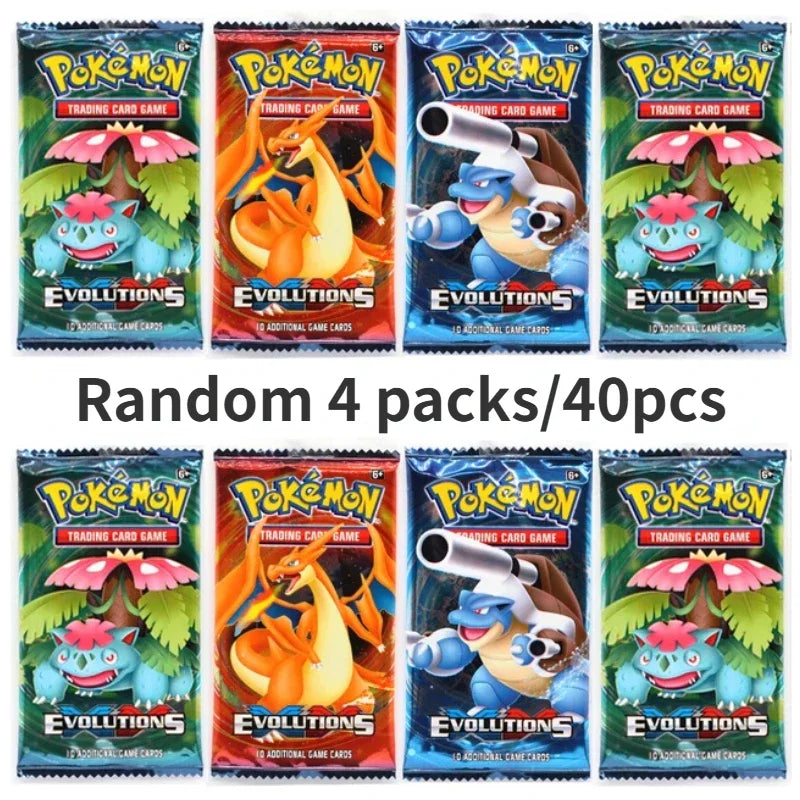 40/80PCS Pokemon Cards Deck Box Pikachu Toys