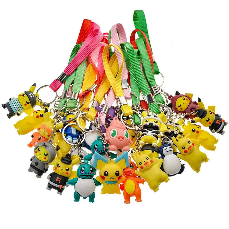 24Pcs Pokemon Blind Box Keychain Anime Figure Toys