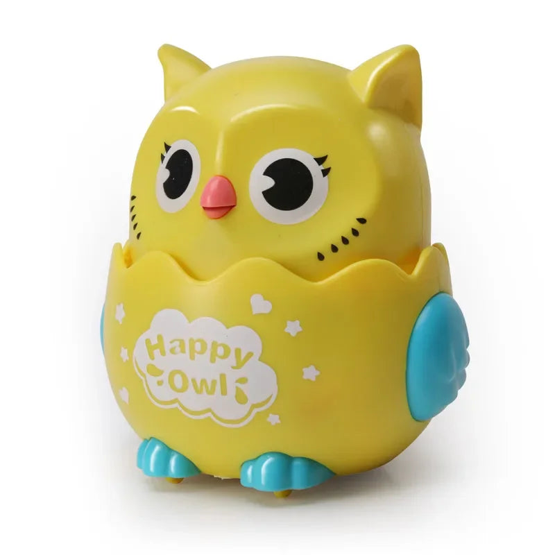 Happy Owl Wind Up Interactive Owl Shaped Mechanical Sliding Toy