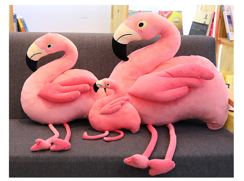 Plush Pink Flamingo Stuffed Toy 35-100cm