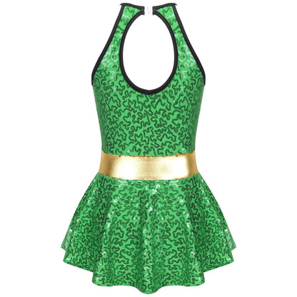 Girls Ringmaster Sequin Romper Halloween (8-18 YRS)