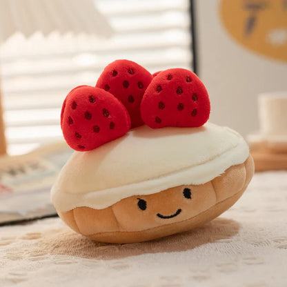 Plush Strawberry Cake Stuffed Toy 10-20cm