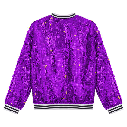 Girls Sequin Baseball Jacket (Age 6-14YRS)