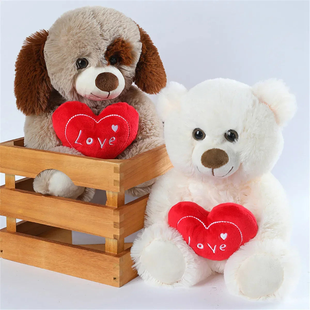 Plush Teddy Bear Heart Valentines Stuffed Toy - 25cm