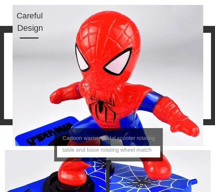 Marvel Spiderman Automatic Flip Rotation Skateboard Toy