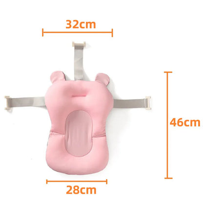 Portable Baby Bath Pad Adjustable Support Seat