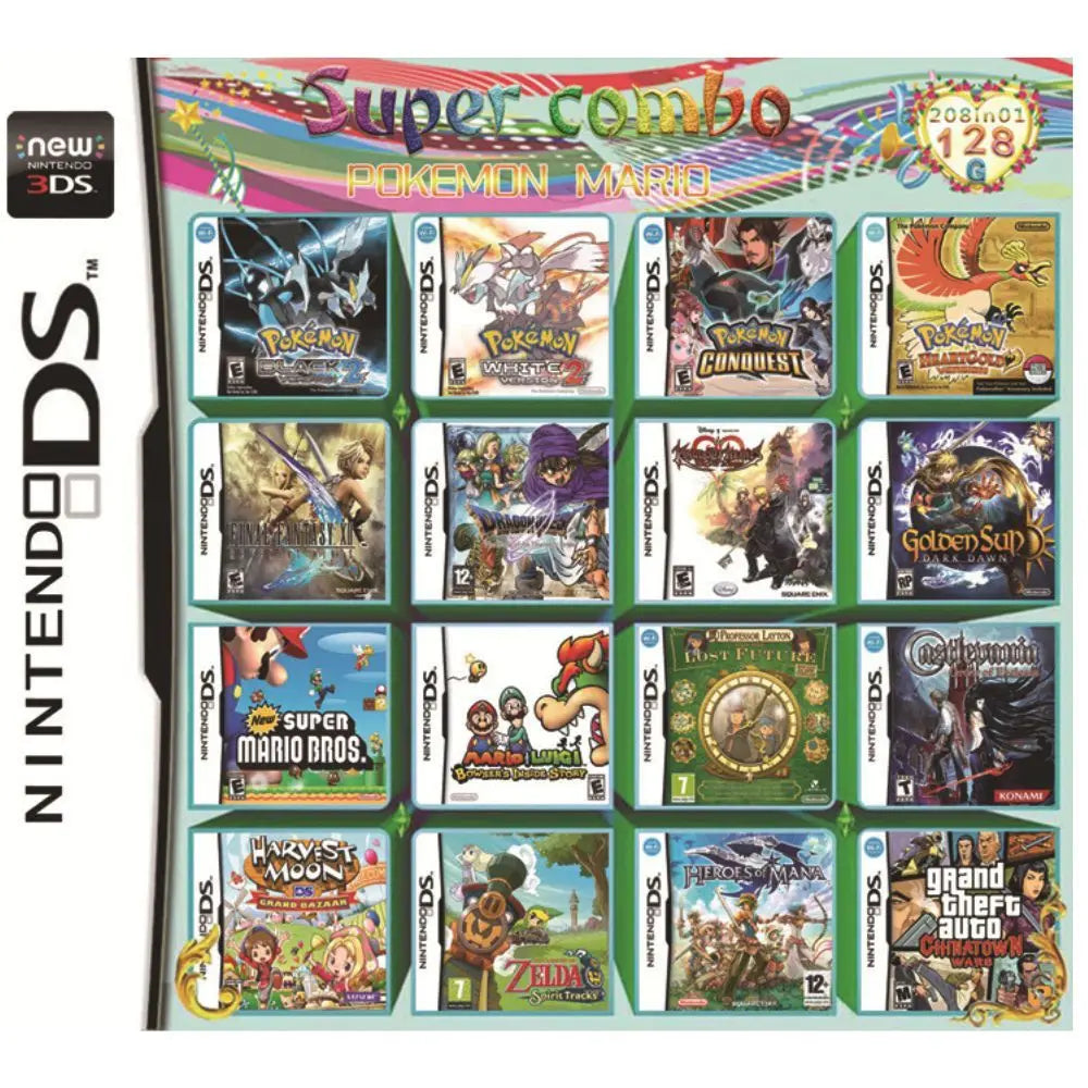 3DS Nintendo Game Card Combined Card 23 In 1