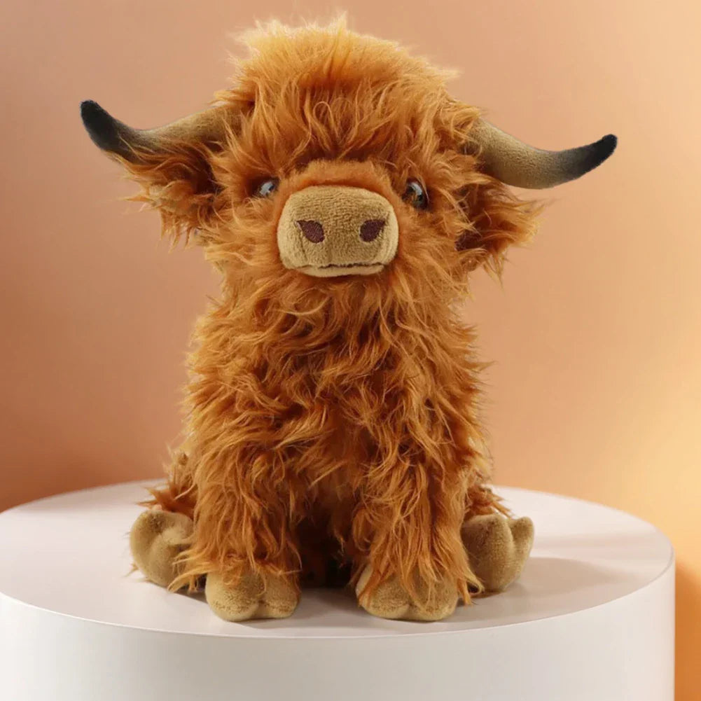 Stuffed Scottish Highland Cow Plush Toy - 25cm