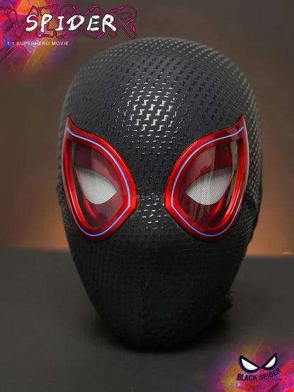 Marvel 1:1 Miles Morales Mask with Movable Eyes Electronic Gwen Spider-Man Helmet Ring Control Toy