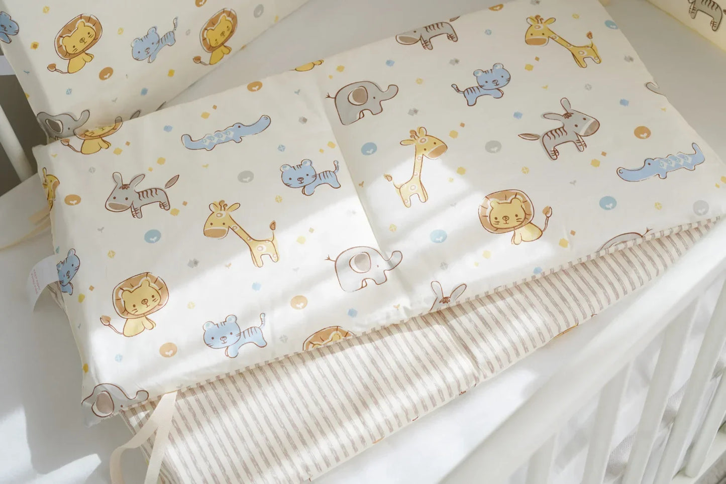 Cartoon Cotton Baby Crib Bumper