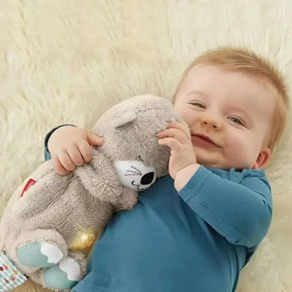 Baby Plush Breathing Bear Soothing Sleep Playmate Otter Toy