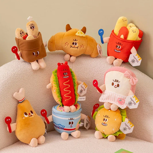 Plush Fast Food & Bread Stuffed Toy